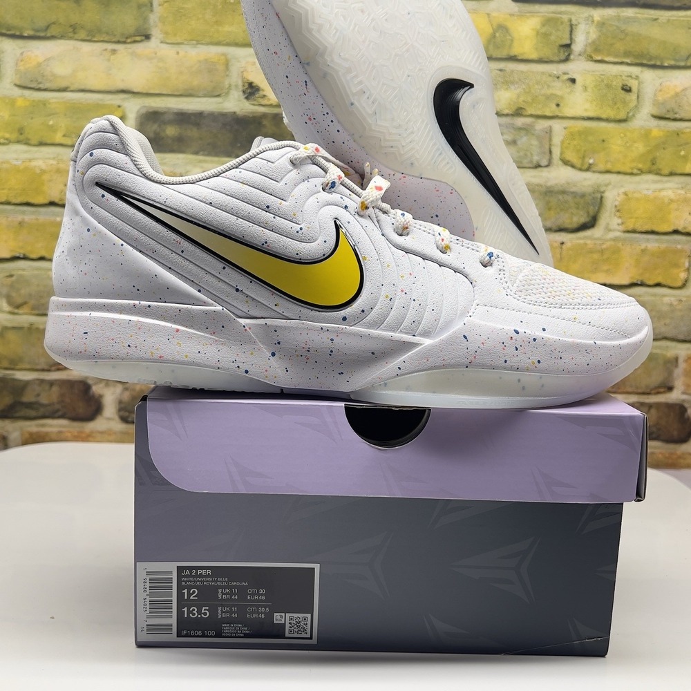Nike Ja 2 Ja-Breaker Basketball Shoes Size 12 White University Blue